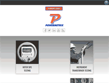 Tablet Screenshot of powermetrix.com